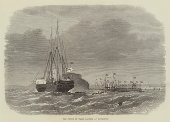 Die Landung des Prinzen von Wales in Weymouth
